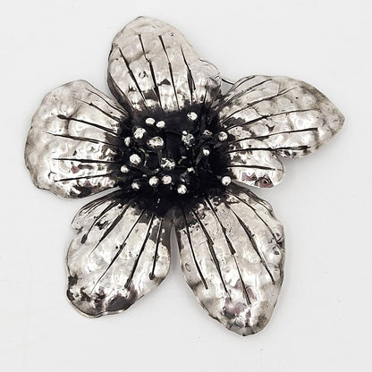 Mary Gage Jewelry Designer Mary Gage Sterling Large Flower Brooch