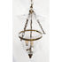 MCM Lamp Lighting MCM Cloche Glass and Brass Hanging Bell Jar Style Light