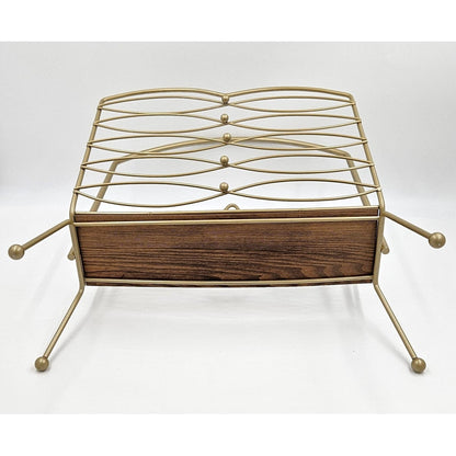 MCM Magazine Rack Magazine Rack 1950s Hollywood Regency Style Magazine Holder