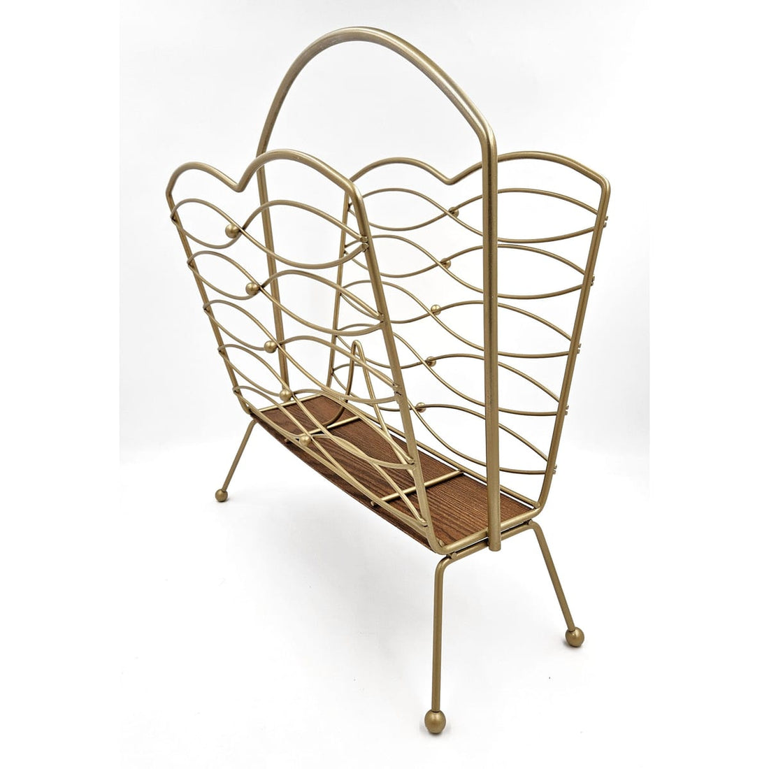 MCM Magazine Rack Magazine Rack 1950s Hollywood Regency Style Magazine Holder