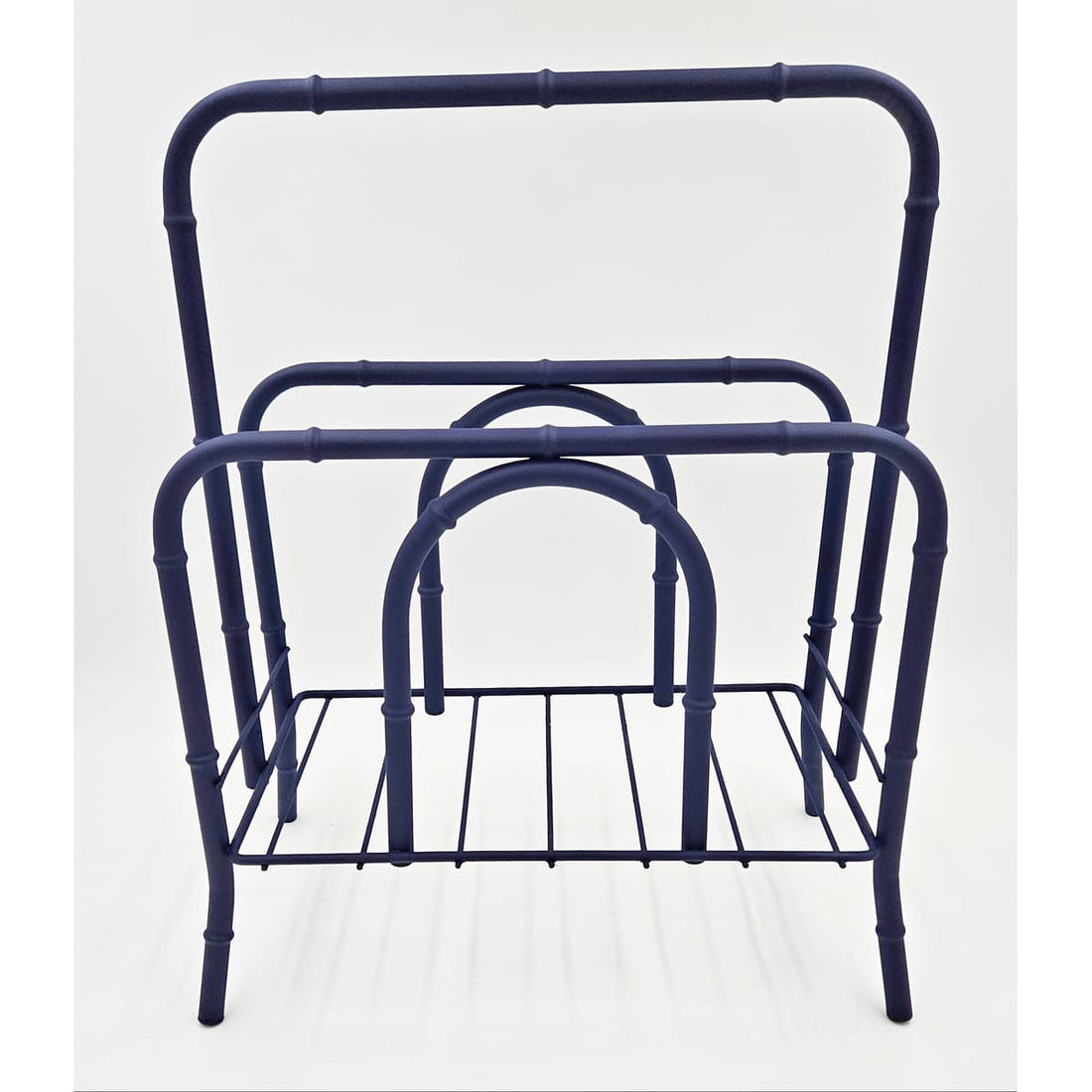 MCM Magazine Rack Magazine Rack Hollywood Regency Style Brass Crosshatch Patterned Magazine Holder Circa 1950s