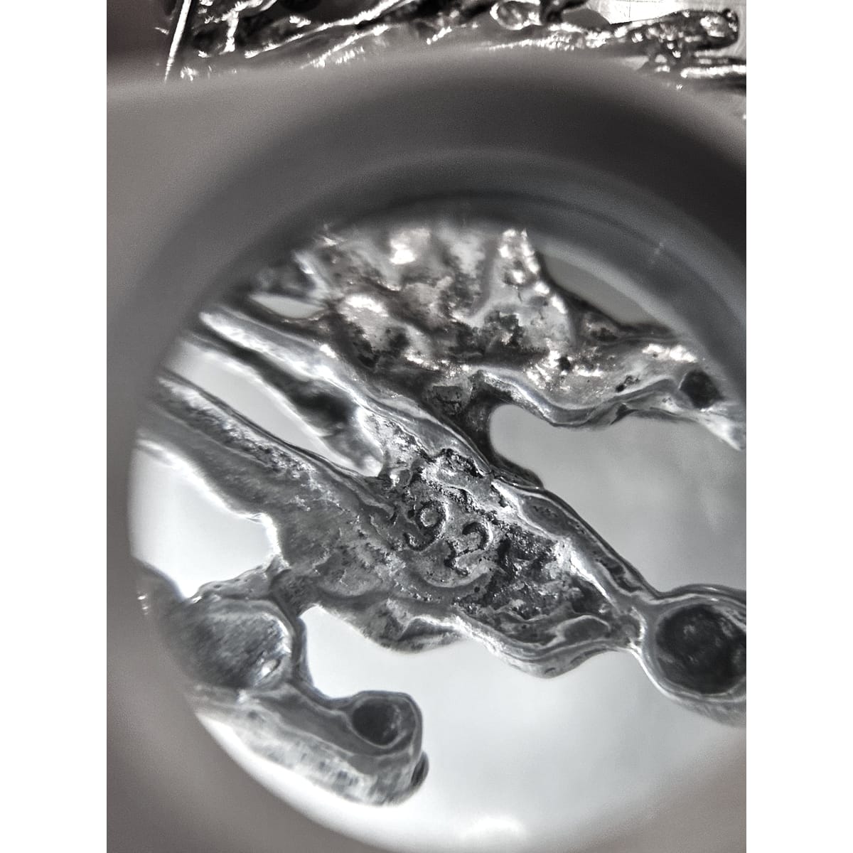 MCM Sterling Artisan Brooch Jewelry 925 Silver Abstract Brutalist 3D Pin/Pendant Necklace