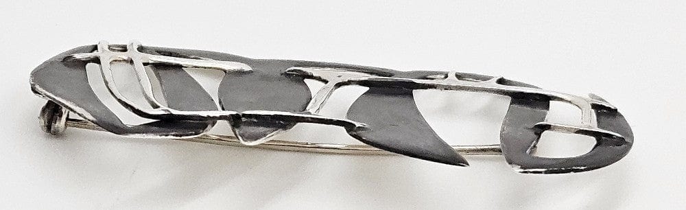 MCM Sterling Artisan Brooch Jewelry MCM Abstract Modern Constructivism Sterling Brooch