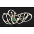 MCM Modern sterling silver and Chrysoprase Brooch, view 1 of 9