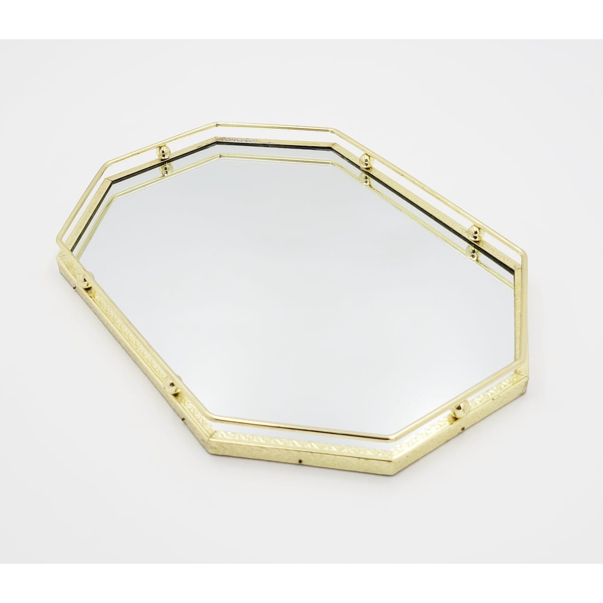 MCM Vanity Tray vanity mirror Mid Century Modern Brass and Mirror Hollywood Regency Vanity Tray 1950s