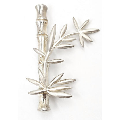 MFA USA Jewelry Vintage MMA Modernist Sterling Silver Bamboo Stalk and Leaves Brooch