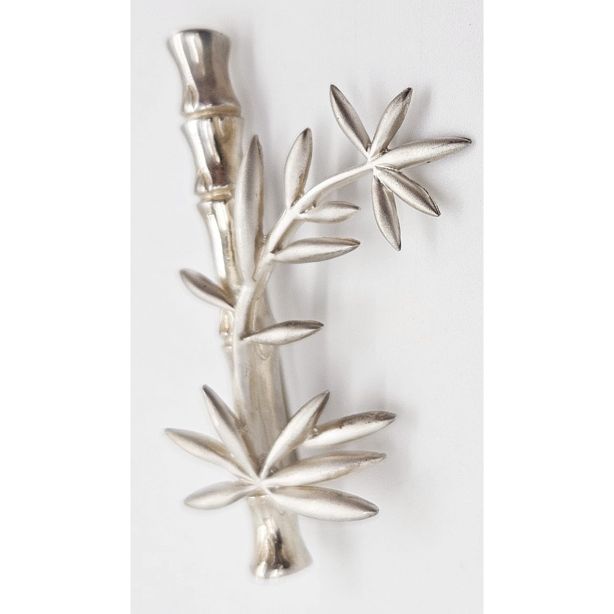MFA USA Jewelry Vintage MMA Modernist Sterling Silver Bamboo Stalk and Leaves Brooch