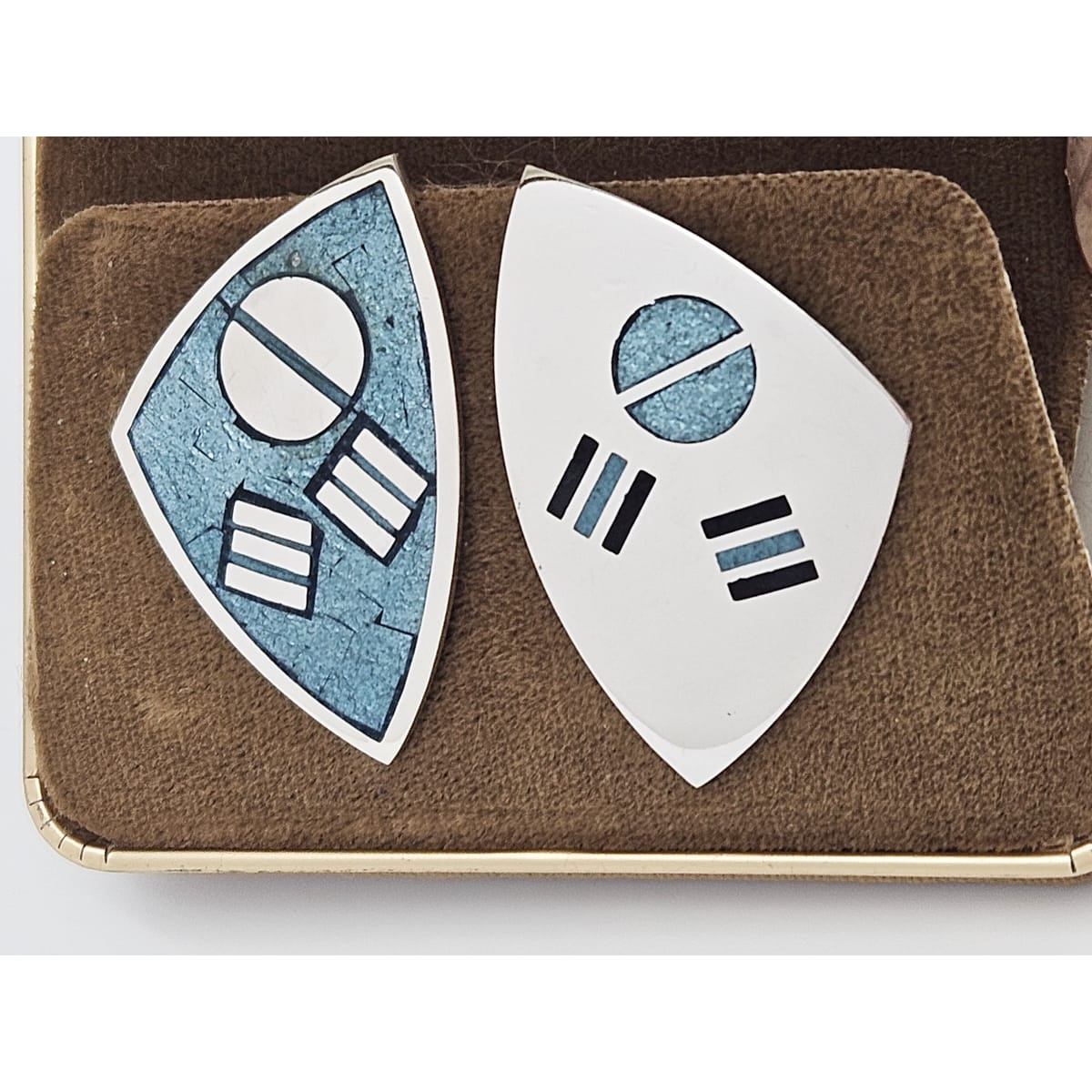 Michiko Jewelry Design Jewelry Carol Matsumoto Michiko JewelryDesign Sterling 14k Gold Modernist Earrings 90s