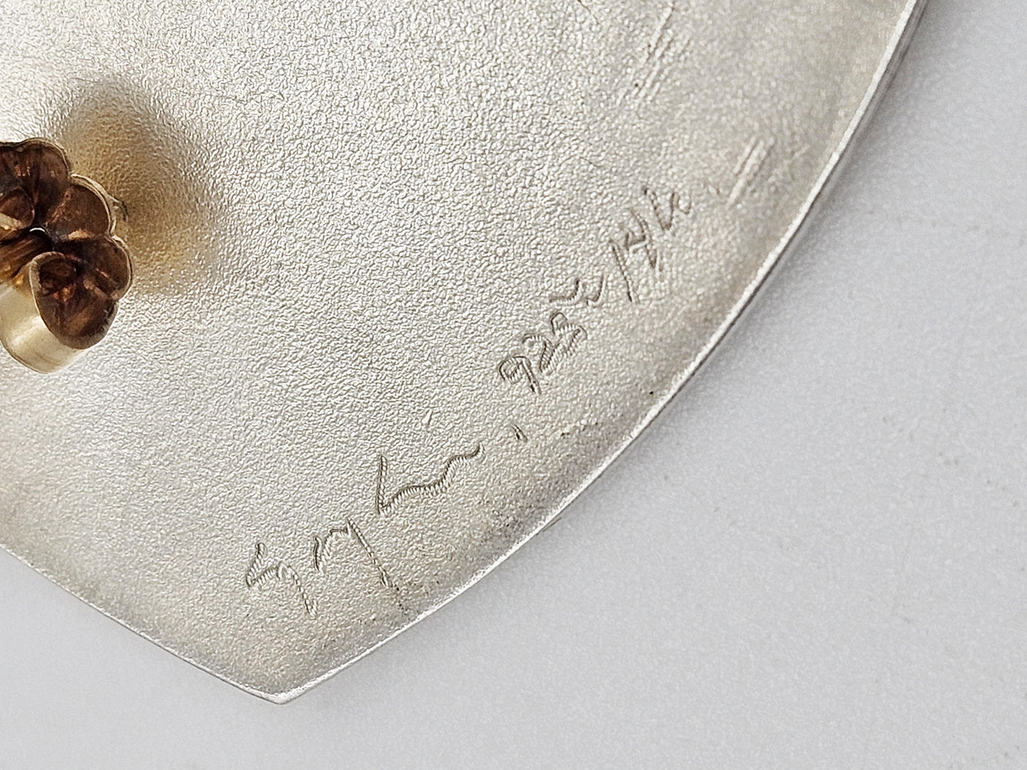Michiko Jewelry Design Jewelry Carol Matsumoto Michiko JewelryDesign Sterling 14k Gold Modernist Earrings 90s