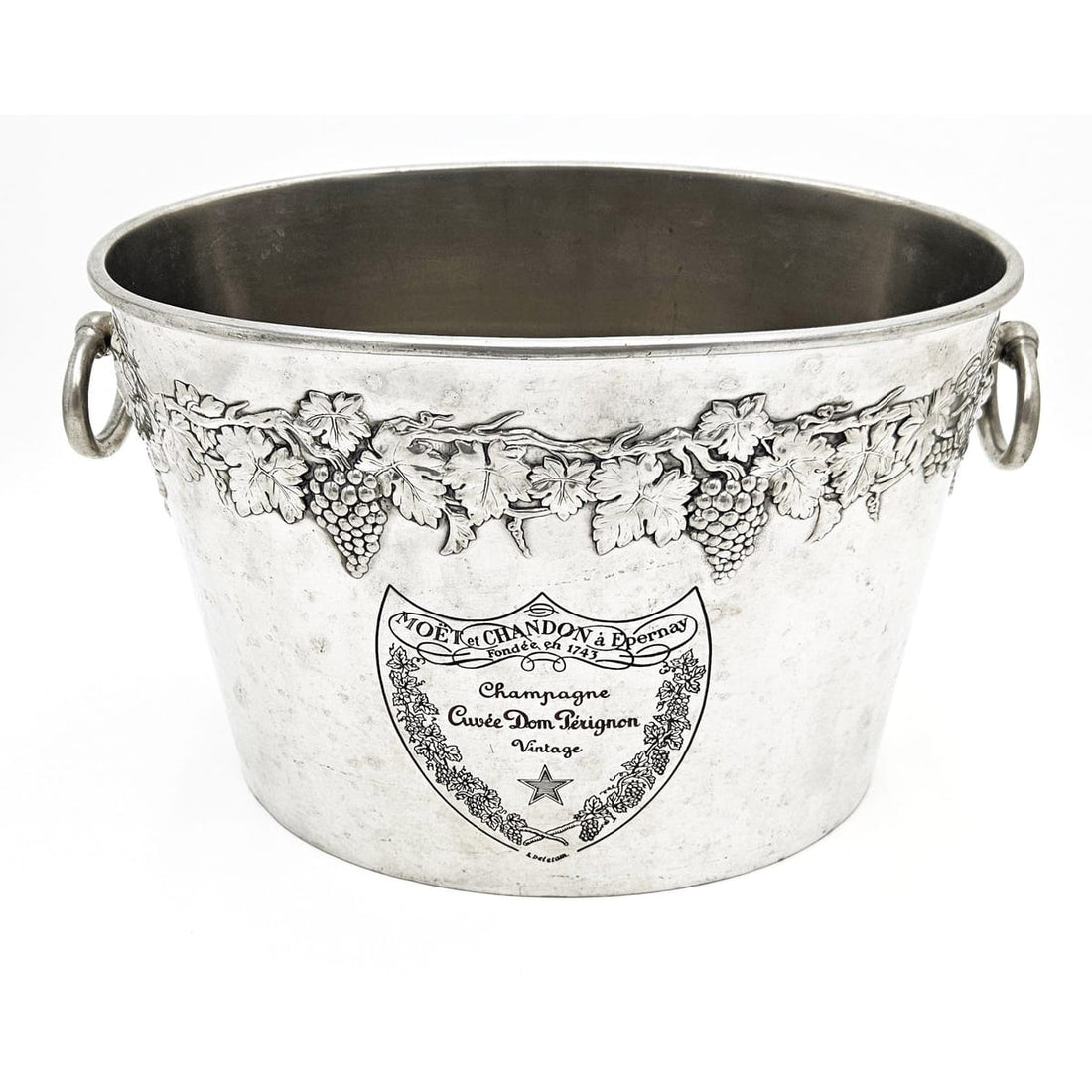 Moet Chandon Dom Perignon Barware Rare Moet Chandon Dom Perignon France Double Magnum Champagne Cooler 1970s
