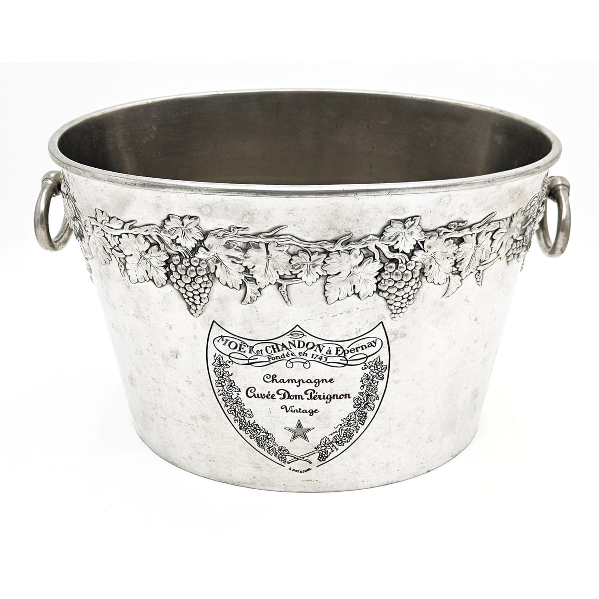 Moet Chandon Dom Perignon Barware Rare Moet Chandon Dom Perignon France Double Magnum Champagne Cooler 1970s