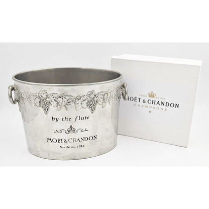 Moet Chandon Ice Bucket Rare Moët &amp; Chandon France DBL Magnum Champagne Cooler + Toasting Flutes