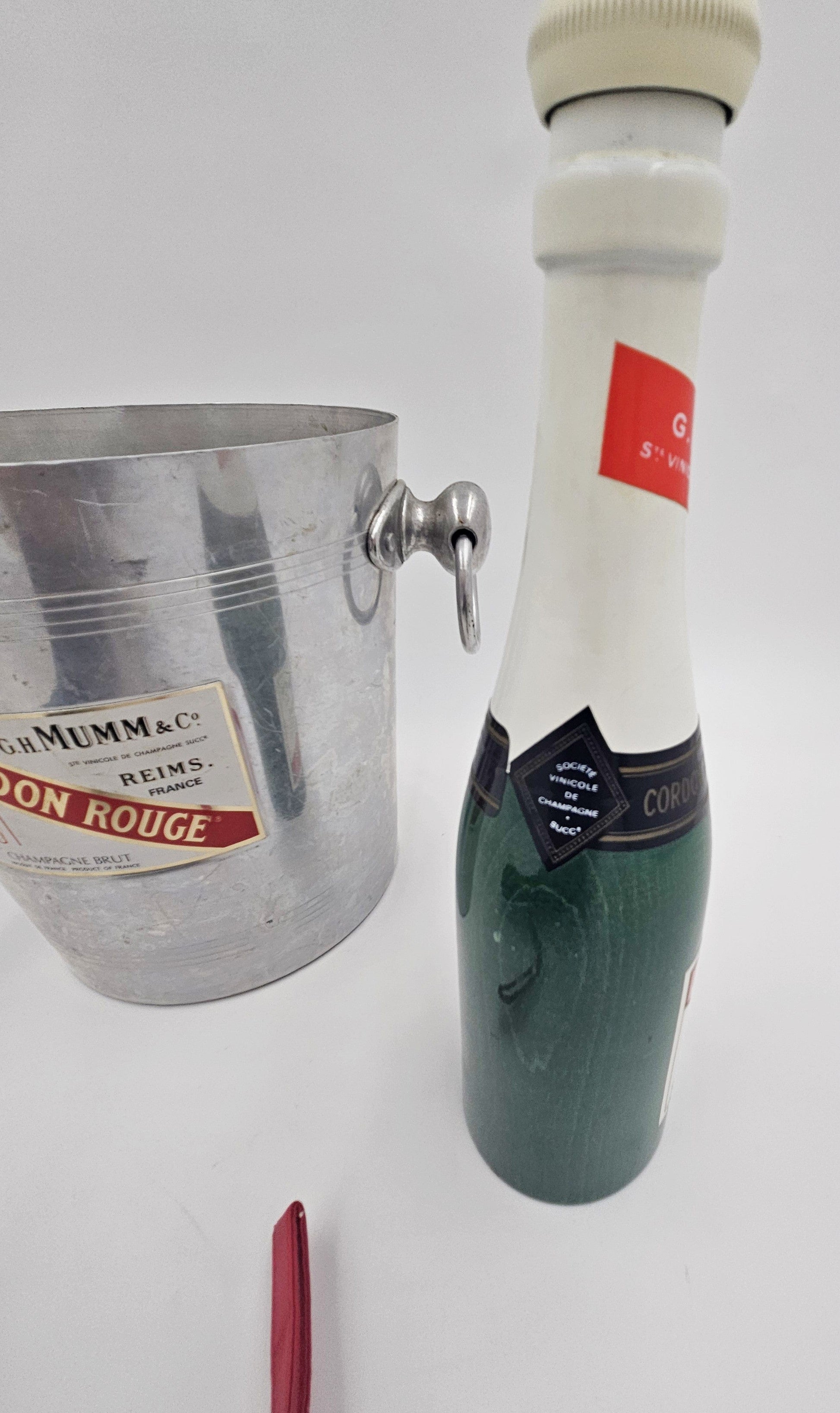 Mumm Champagne Barware MCM Mumm Champagne Ice Bucket Glassware & More Lot 1