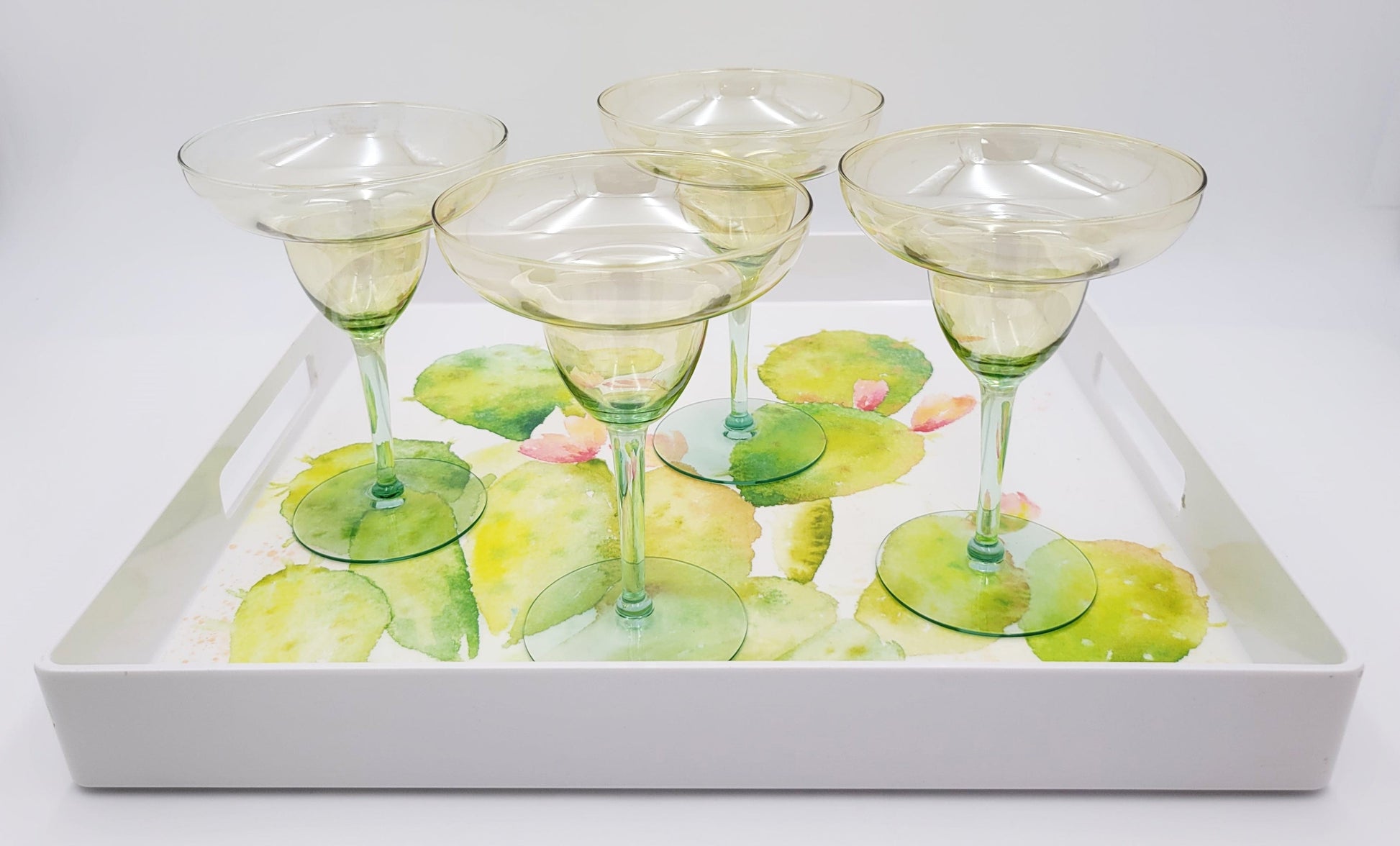 Nicole Miller Barware Curated Margarita Set Tray Chiller Glasses Pitcher Barware Set