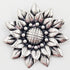 Niels Erik From Jewelry Danish Designer NE From Sterling Sunflower Brooch 1940/50s