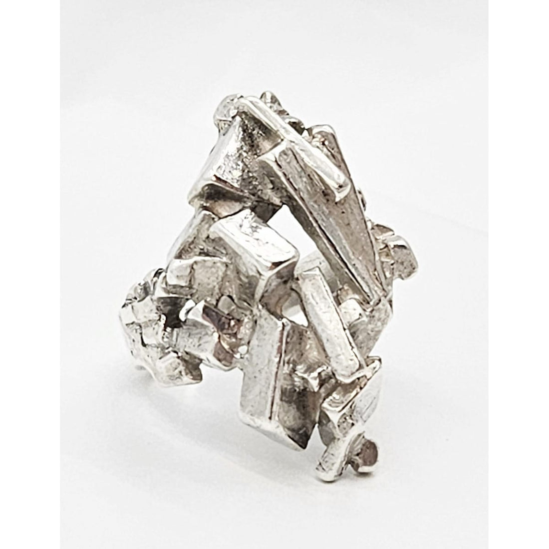 Niels Erik From Jewelry Danish Designer Niels Erik From Sterling Abstract Modernist Ring Circa 1950s
