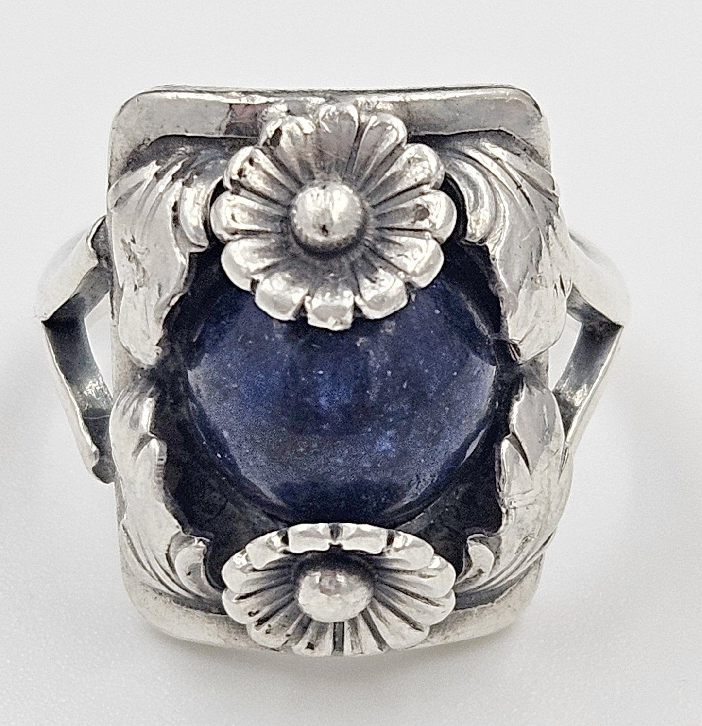 Niels Erik From Jewelry Danish Designer Niels Erik From Sterling Flora Fauna Ring Circa 1950s