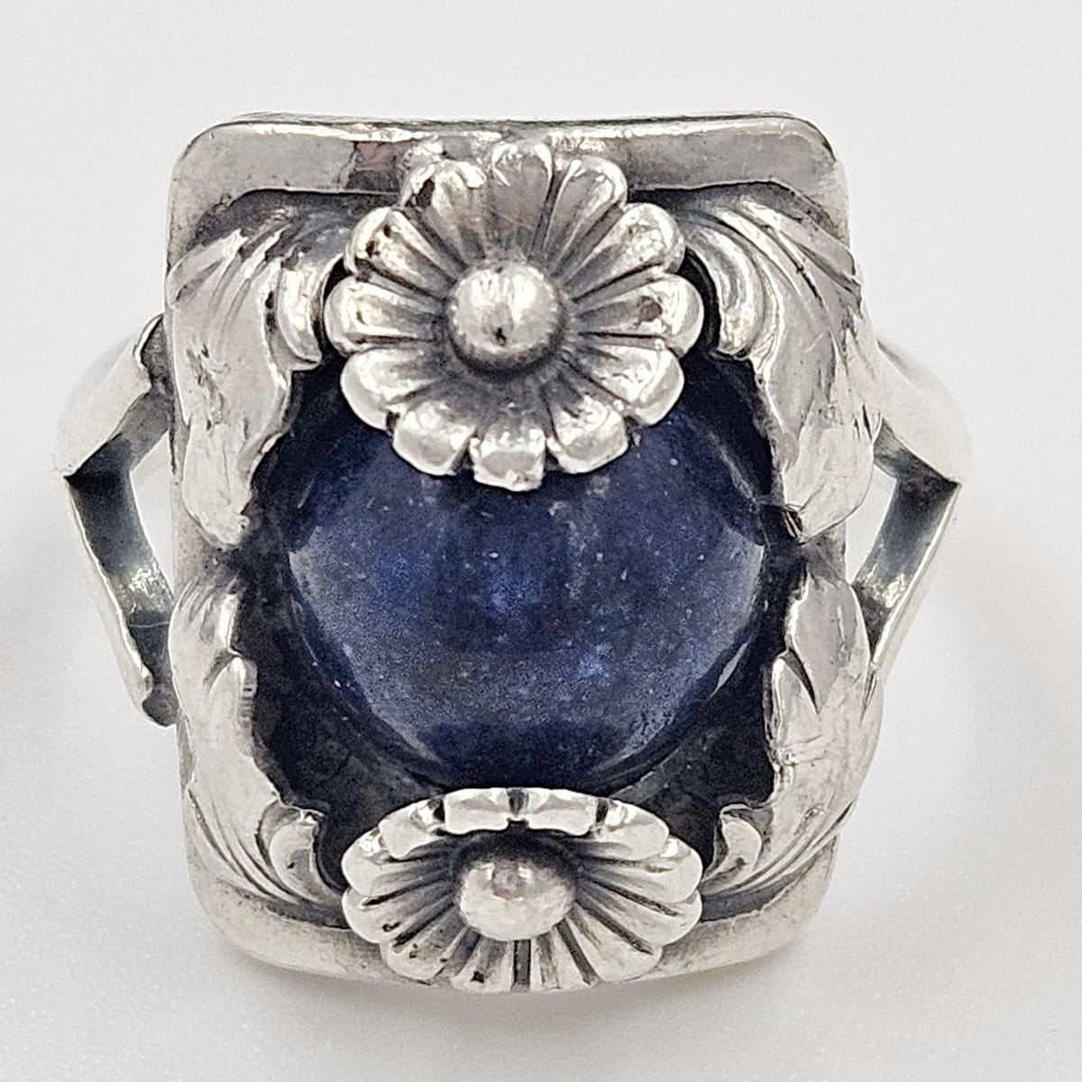 Niels Erik From Jewelry Danish Designer Niels Erik From Sterling Flora Fauna Ring Circa 1950s