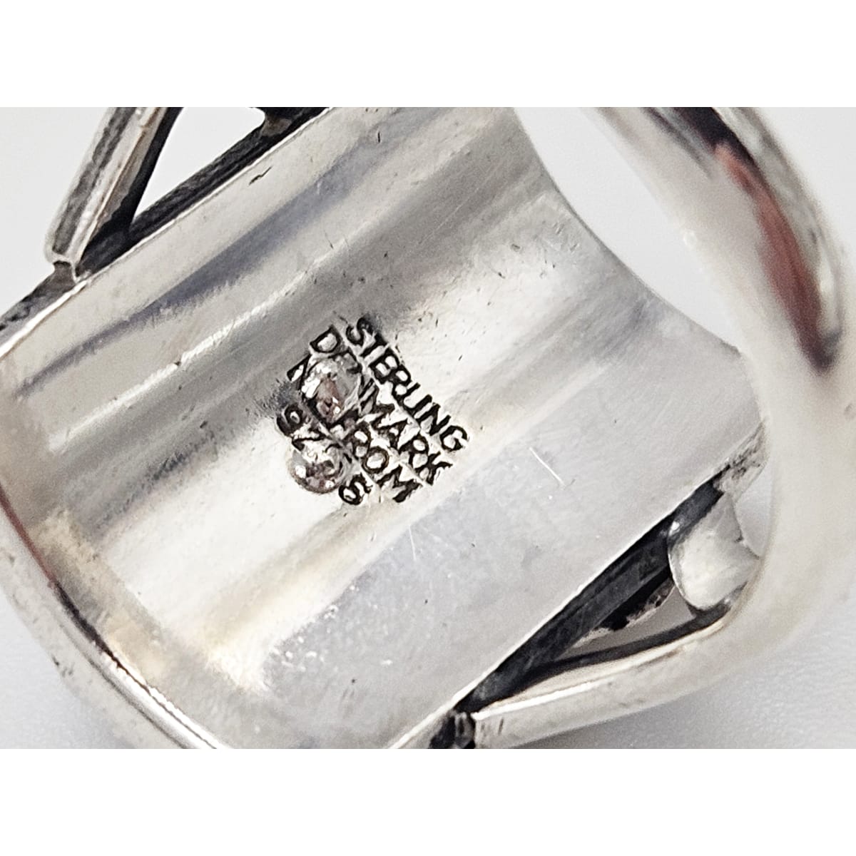 Niels Erik From Jewelry Danish Designer Niels Erik From Sterling Flora Fauna Ring Circa 1950s