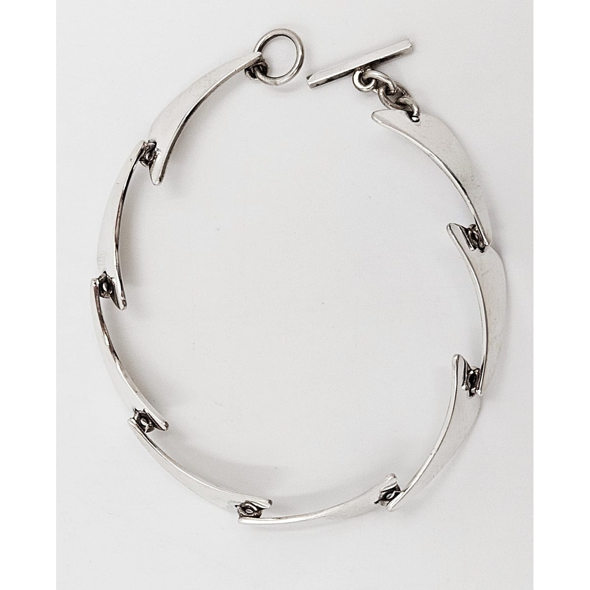 Niels Erik From Jewelry Danish Designer Niels Erik From Sterling Modernist Link Bracelet Circa 1950s