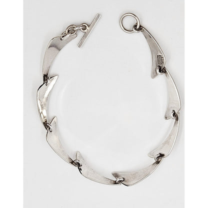 Niels Erik From Jewelry Danish Designer Niels Erik From Sterling Modernist Link Bracelet Circa 1950s