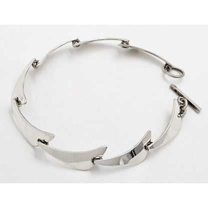 Niels Erik From Jewelry Danish Designer Niels Erik From Sterling Modernist Link Bracelet Circa 1950s