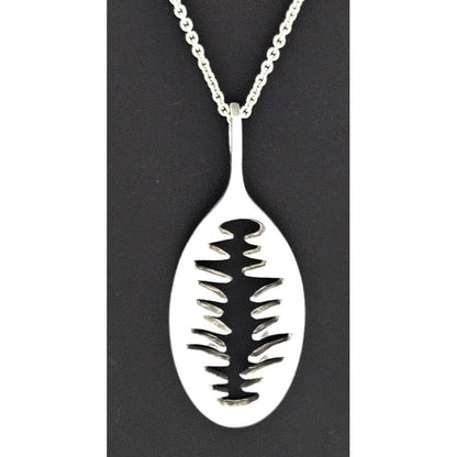 Niels Erik From Jewelry Danish Niels Erik From Abstract Modernist Sterling Pendant Necklace 1960s