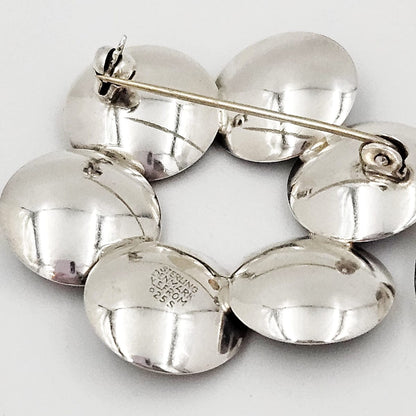 Niels Erik From Jewelry Niels Erik From Denmark Sterling 3D Viking Shields Brooch &amp; Ring Circa 1960s