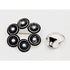 Niels Erik From Jewelry Niels Erik From Denmark Sterling 3D Viking Shields Brooch & Ring Circa 1960s
