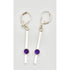 Niels Erik From Jewelry Niels Erik From Denmark Sterling & Amethyst Drop Dangle Earrings Circa 40/50s