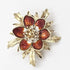 Norway Jewelry Norway Sterling Enamel 3D Flower Brooch &