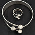 Norway Plus Designs Jewelry Anna Greta Eker Norway+Designs Sterling 3-Prong Crown Bangle Ring Set 60s