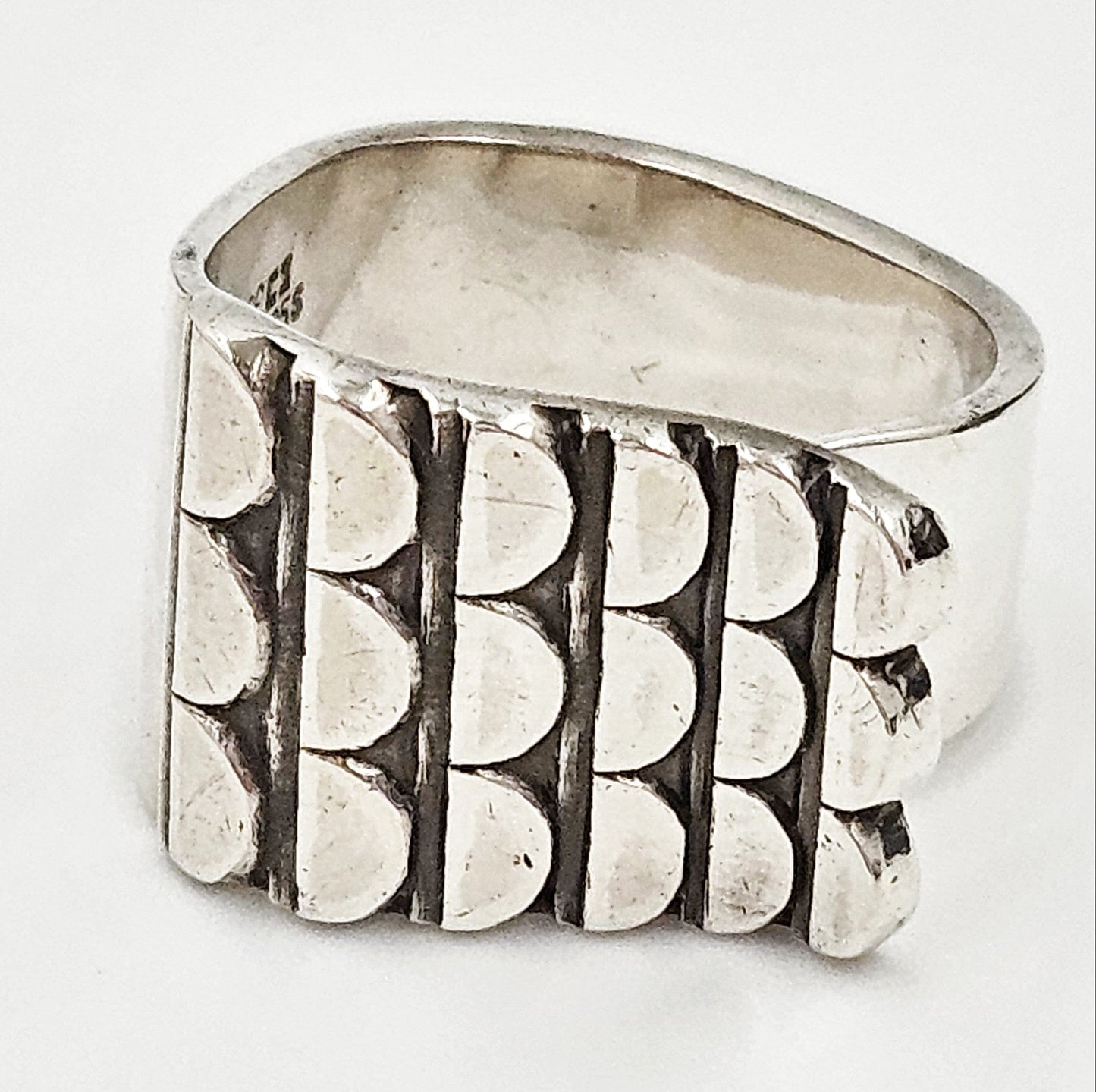 Norway Plus Designs Jewelry Designer Norway + Designs AGE Sterling Modernist Ring 1960s