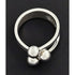 Norway Plus Designs Jewelry Norway + Designs AGE Sterling Modernist 3 Prong Crown Jester Ring C 1960s