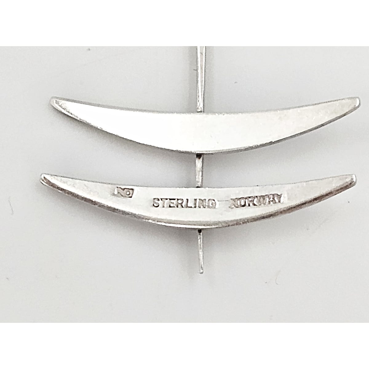 Norway Plus Designs Jewelry Norway Erling Christiansen Hand Wrought Sterling Viking Anchor Pendant Chain 60s
