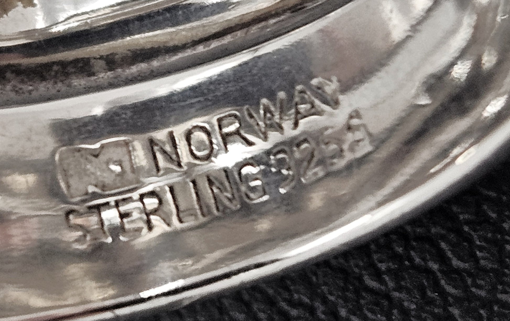 Norway Plus Designs Jewelry RARE Norway + Designs AGE Sterling Modernist Triple Wrap Unisex Ring C. 1960s