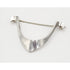 Norway Plus Designs Jewelry Tone Vigeland Norway+Designs Modernist Sterling Viking Ship Brooch 1960&
