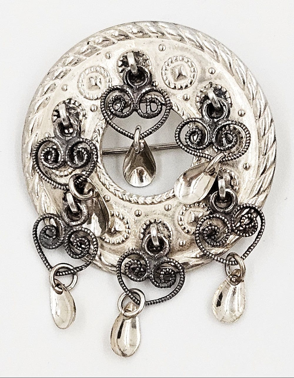 Norwegian Sterling Brooch Jewelry Vintage Norwegian Sterling Silver Solje Brooch #13