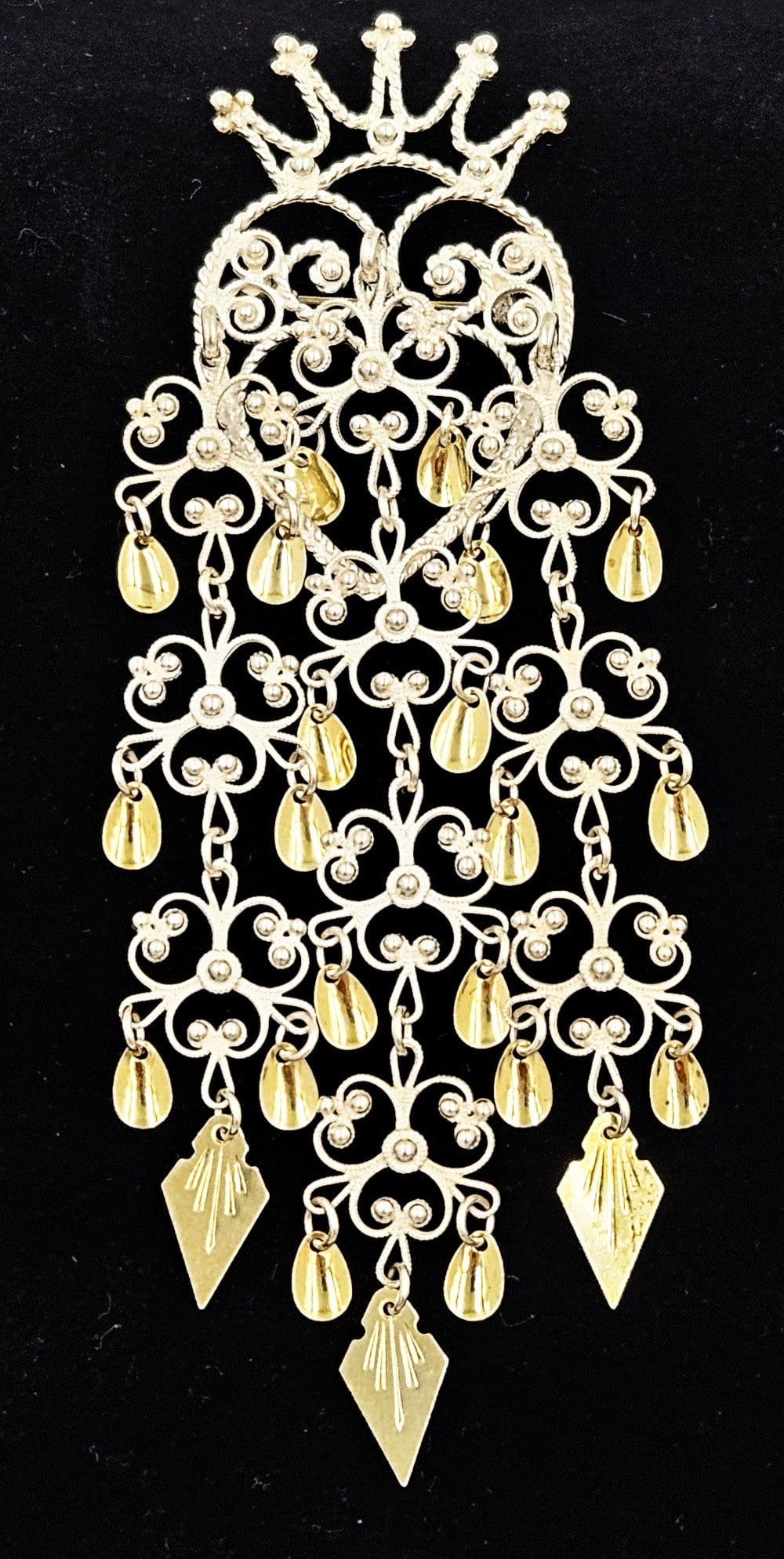 Norwegian Sterling Solje Set Jewelry Vintage Norwegian Sterling Silver Solje Brooch & Earrings Set #1