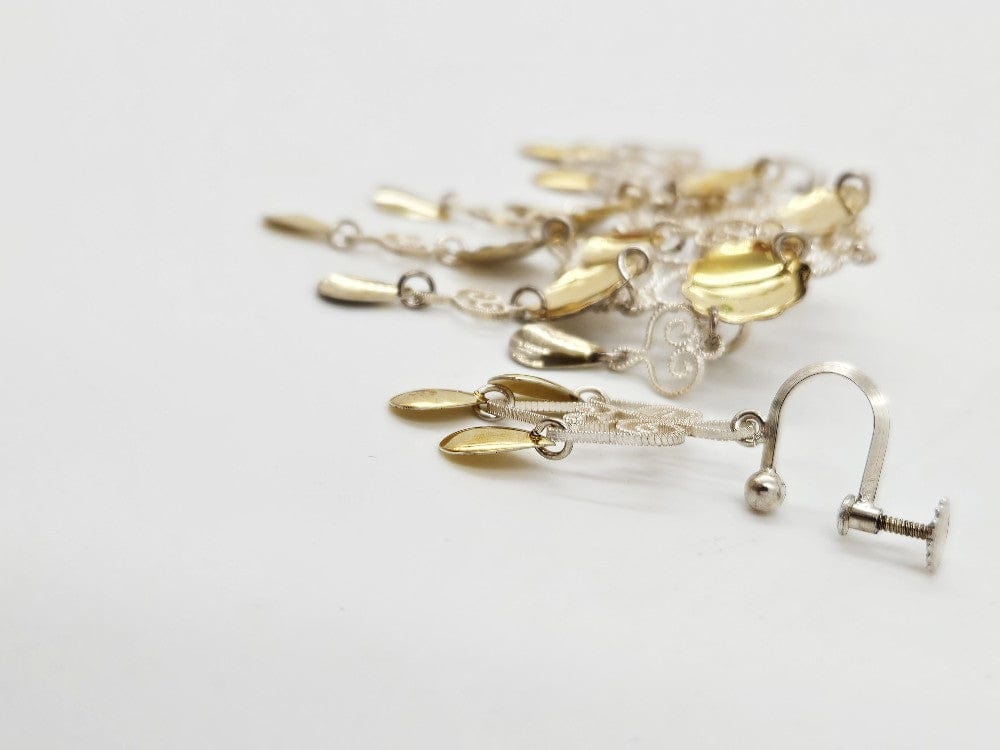 Norwegian Sterling Solje Set Jewelry Vintage Norwegian Sterling Silver Solje Brooch & Earrings Set #7