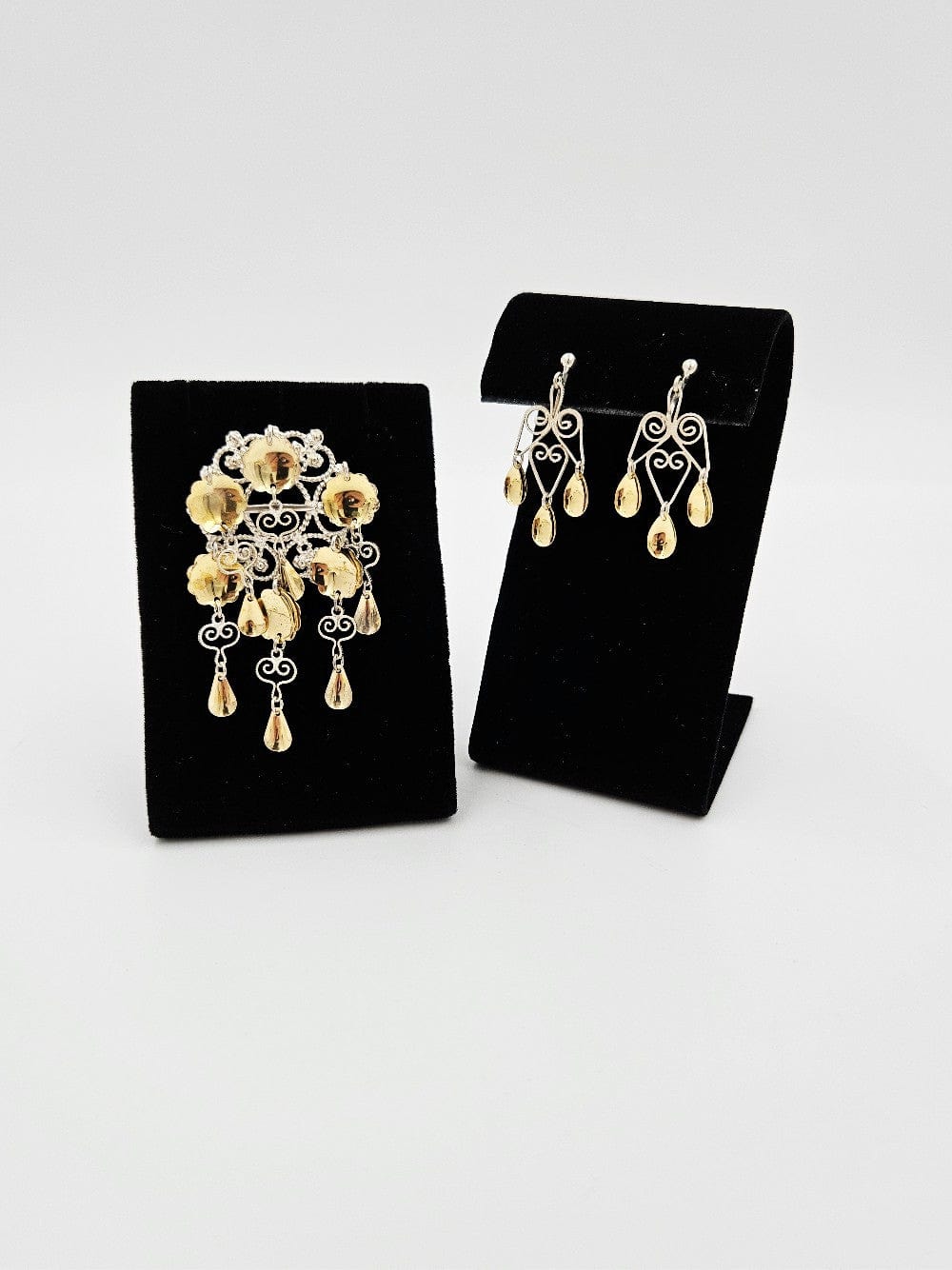 Norwegian Sterling Solje Set Jewelry Vintage Norwegian Sterling Silver Solje Brooch & Earrings Set #7