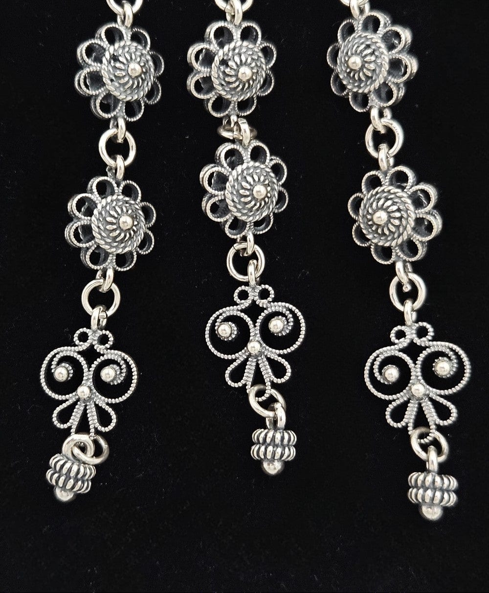 Norwegian Sterling Solje Set Jewelry Vintage Norwegian Sterling Silver Solje Brooch & Earrings Set #8
