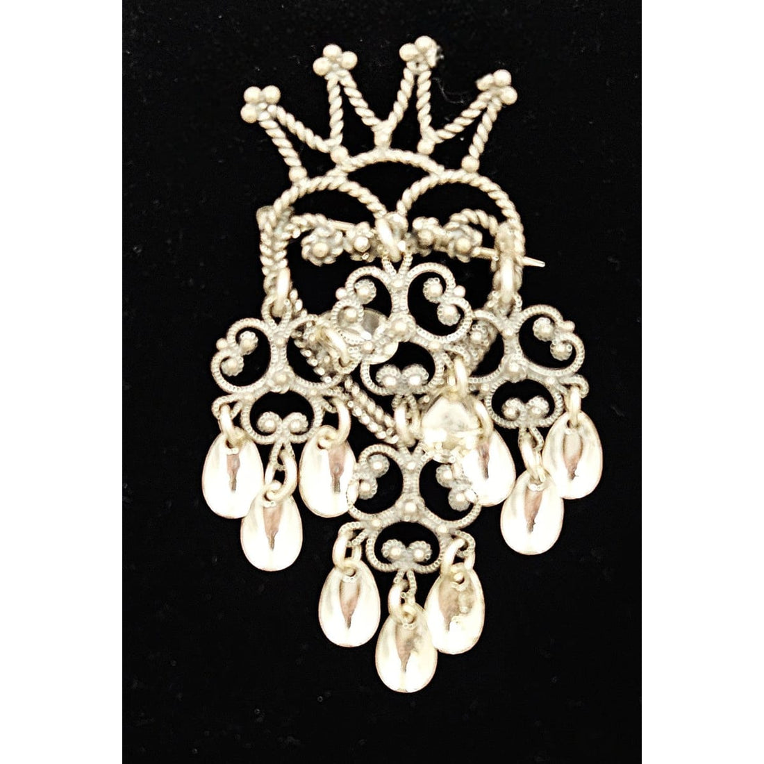 Norwegian Sterling Solje Set Jewelry Vintage Norwegian Sterling Silver Solje Brooch &amp; Earrings Set 