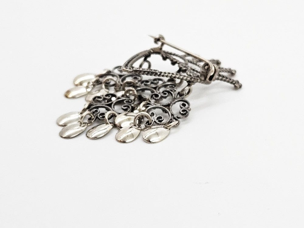 Norwegian Sterling Solje Set Jewelry Vintage Norwegian Sterling Silver Solje Brooch & Earrings Set #9