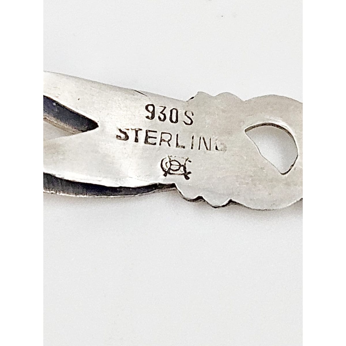 OHC Sterling Jewelry Mid Century Modern Signed 930 Sterling Art Deco Floral Design Links Bracelet