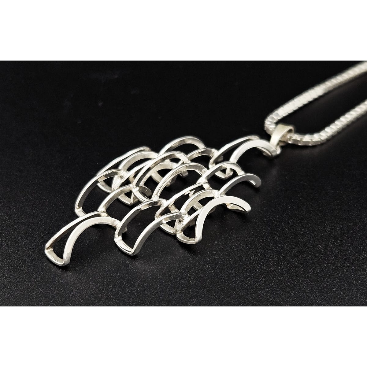 Ostrem Norway Jewelry H.C. Ostrem Norway Sterling RARE XL Necklace 1950&