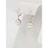 P/PRC Jewelry Designer Signed Sterling & 14k Modernist Drop Dangle Earrings