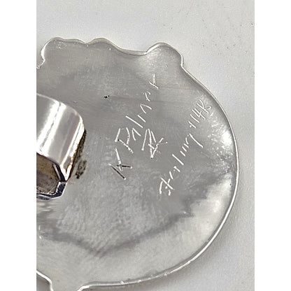 Palmer Jewelry Designer K Palmer Sterling 14K Gold Pendant Necklace