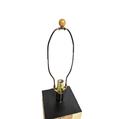 Paul Evans Lighting Designer Paul Evans Cityscape Brass &amp; Burled Cork Table Lamp Circa 1970&