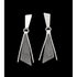 Paul Lobel Jewelry Rare NY Designer Paul Lobel Sterling Silver Modernist Earrings Circa 1950s